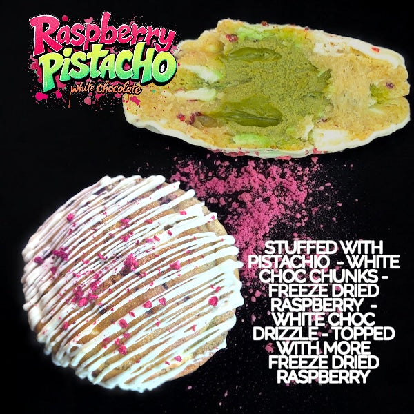 Raspberry Pistachio and With Chocolate