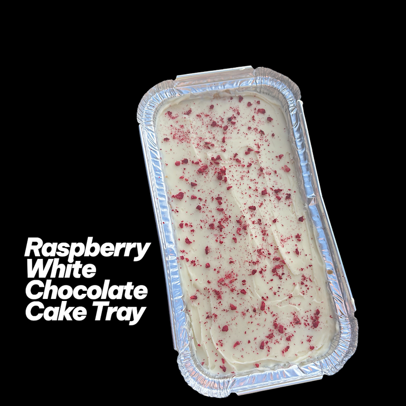 Raspberry White Chocolate Cake Trays